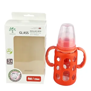 Tinimini Feeding Bottle With Handle Glass (ZR-603H)